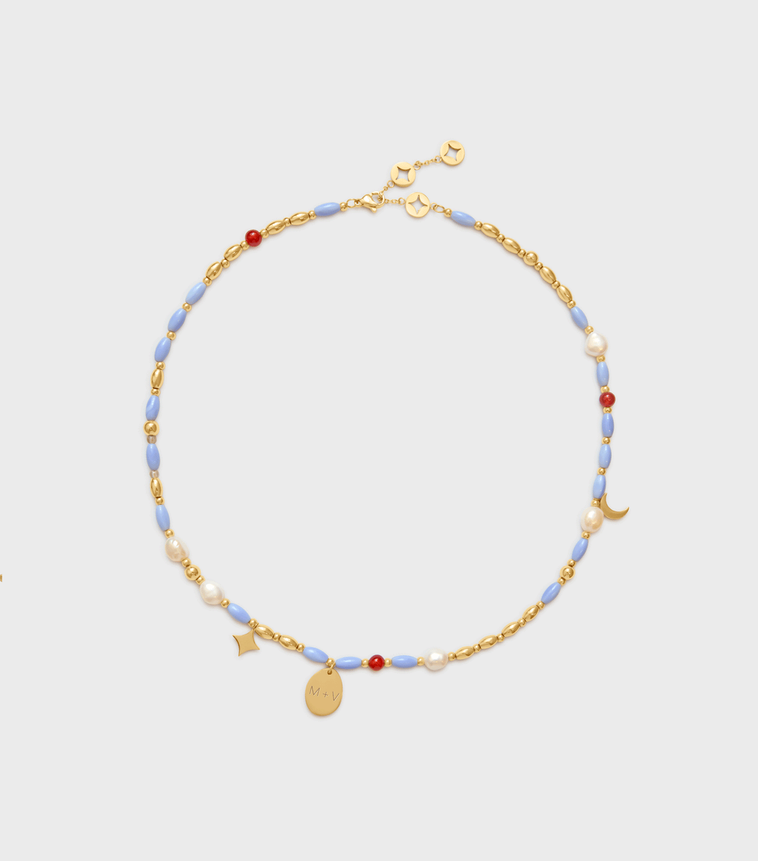 Solara Engraving Charm Necklace