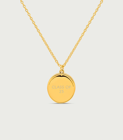 Engraving Oval Locket in Vermeil Teacher&