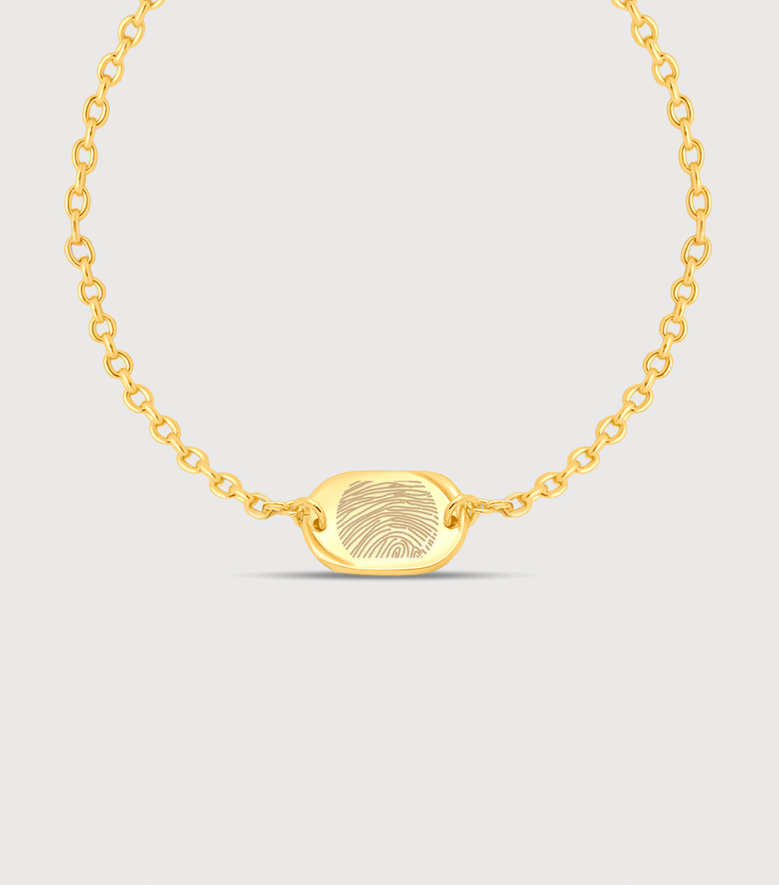 Vermeil Celestial Fingerprint Pendant Bracelet